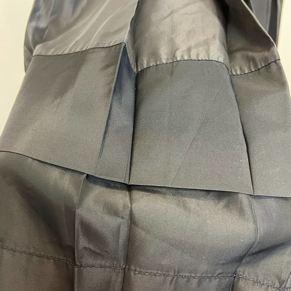 ZARA Basics Black Satin Feel Sleeveless MIDI Dress V-Neck Size Large - Picture 11 of 12